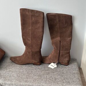 Jason Wu Brown Genuine Suede Boots.  NWT. 7.5